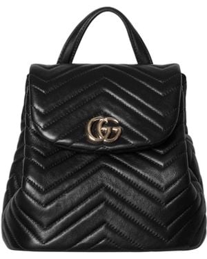 Gucci Mini Zaino Gg Marmont - Nero