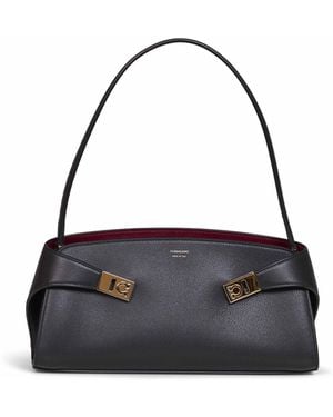 Ferragamo Hug East-West Shoulder Bag - Black