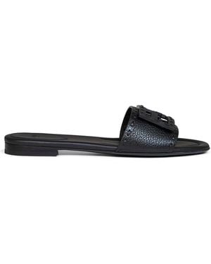 Fendi Leather Baguette Slides - Multicolour