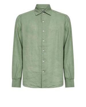 MC2 Saint Barth Linen Raphael Shirt - Green