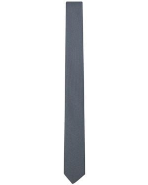Gucci Crepe-Effect Fabric Slim Tie - White