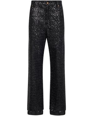 DARKPARK Sequin Denim Sienna Split Jeans - Black