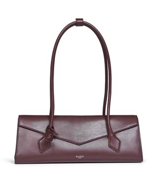 Alaïa Garnet Le Teckel Flap Medium Shoulder Bag - Purple