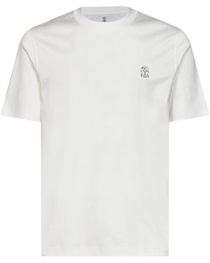Brunello Cucinelli Crewneck T-Shirt - White