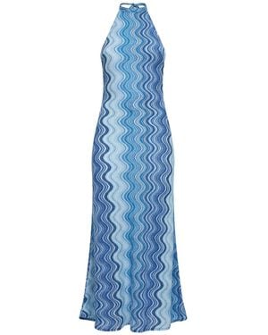 MC2 Saint Barth Long Dress Tony - Blue