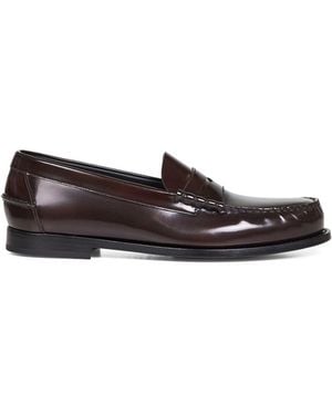 Church's Burnt Polished Fumè Leather Rowley Loafers - White