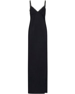 Stella McCartney Stretch Viscose Embellished Evening Dress - Black