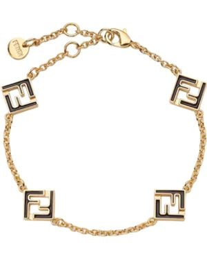 Fendi Metal And Enamel Forever Bracelet - Metallic