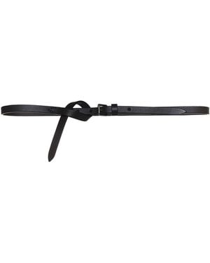 D 40 Buffalo Leather Belt - White
