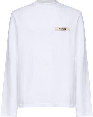 Jacquemus The Gros Grain Long-Sleeve T-Shirt - White