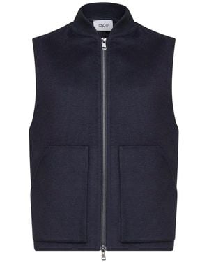 D 40 Double Wool Vest - Blue