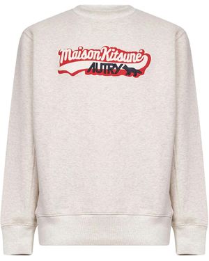 AUTRY CAPSULE Cotton Maison Kitsuné Sweatshirt - White