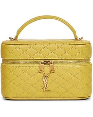 Saint Laurent Vanity Gaby Bag With Shoulder Strap - Yellow