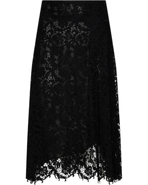 Fendi Lace Midi Skirt - Black
