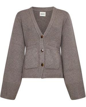 KHAITE Scarlet Cashmere Cardigan - Brown