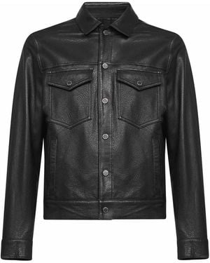 Tagliatore Lambskin Jacket - Black