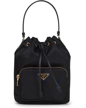 Prada Prada Duet Bucket Bag - Black