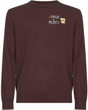 MC2 Saint Barth Heron Light Embroidered Jumper - Purple