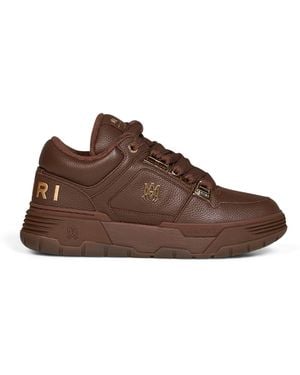 Amiri Leather Chrome Ma-1 Trainers - Brown