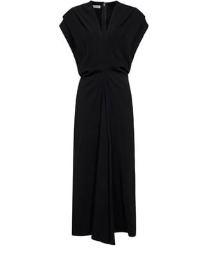 Co. Stretch Visse Banana Cut Shift Dress - Black
