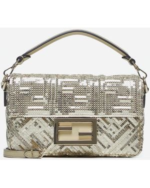 Fendi Baguette Mini Ff Sequin Bag - Multicolour