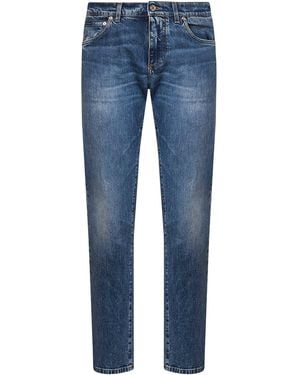 Dolce & Gabbana Stretch Cotton Denim Slim Jeans - Blue