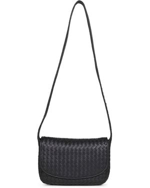 Bottega Veneta Veneto Flap Messenger Bag - Black