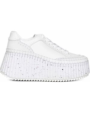 Chloé Nama Wedge Trainers - White