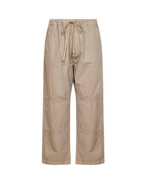 Haikure Khaki Cotton Gene Pop Ero Trousers - Natural