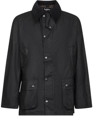 Barbour Ashby Waxed Jacket - Black