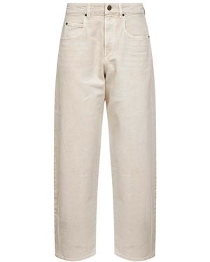 Isabel Marant Ecru Denim Oriane Barrel Jeans - Natural