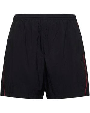 Balenciaga Logo Embroidery Tracksuit Shorts - Blue