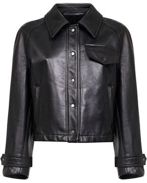 Salvatore Santoro Plongè Nappa Leather Jacket - Black