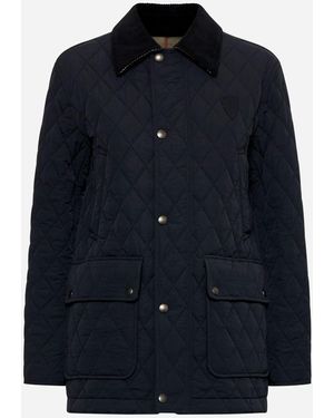 Burberry Quilted Nylon Jacket - Blue