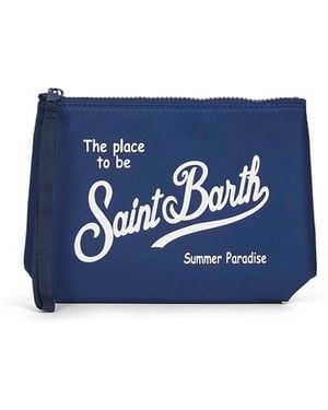 MC2 Saint Barth Aline Printed Clutch Bag - Blue