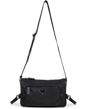 PRADA VIAGGIO Medium Crossbody Bag - Black