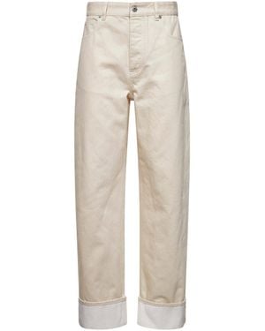 Bottega Veneta Jeans Con Risvolto - Neutro