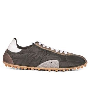 Maison Margiela Nylon And Leather Sprinters Sneakers - Brown