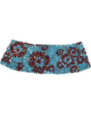 Dries Van Noten Embroidered Cummerbund - Blue