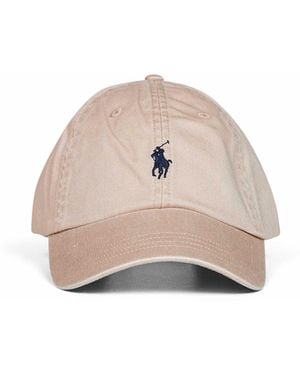 Polo Ralph Lauren Nubuck Pony Embroidered Baseball Cap - Pink