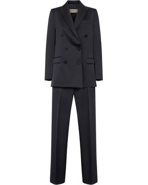 Blanca Vita Midnight Satin Telvera Suit - Black