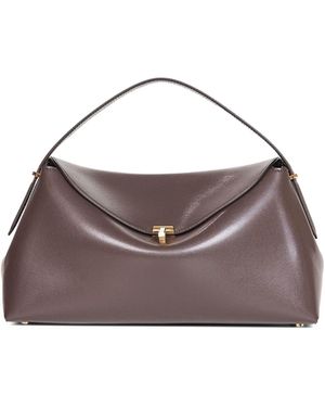 TOTEME Borsa Con Manico T-Lock Corteccia - Viola
