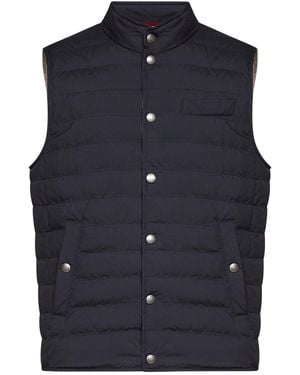 Brunello Cucinelli Padded Vest Nylon - Blue