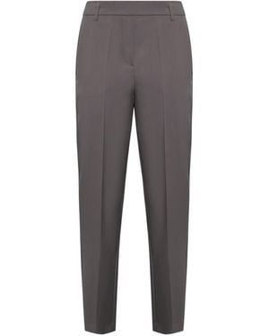 Blanca Vita Bi-Stretch Gabardine Pito Pants - Gray