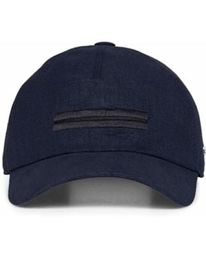 ZEGNA Baseball Cap Oasi Linen - Blue