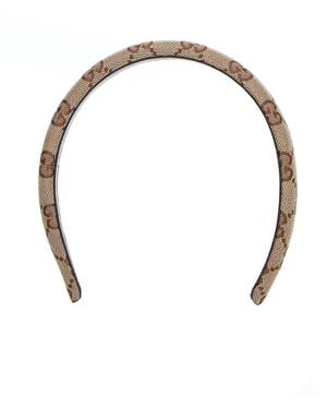 Gucci Original Gg Fabric Headband - Metallic