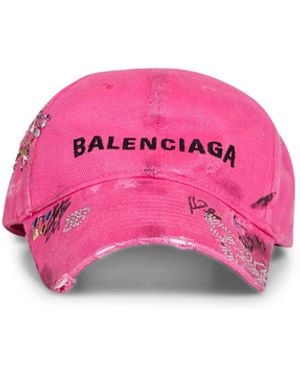 Balenciaga Berretto Da Baseball Upcycled - Rosa