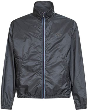 Prada Abbigliamento Iron Re-Nylon Blouson - Grey