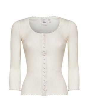 Chloé Top Aderente - Bianco