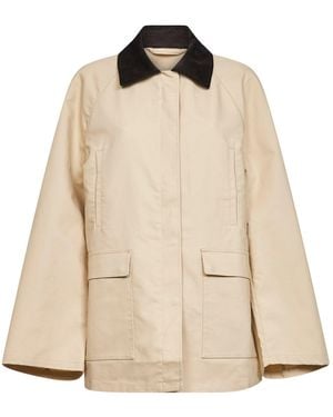 TOTEME Peanut Cotton Summer Country Jacket - Natural